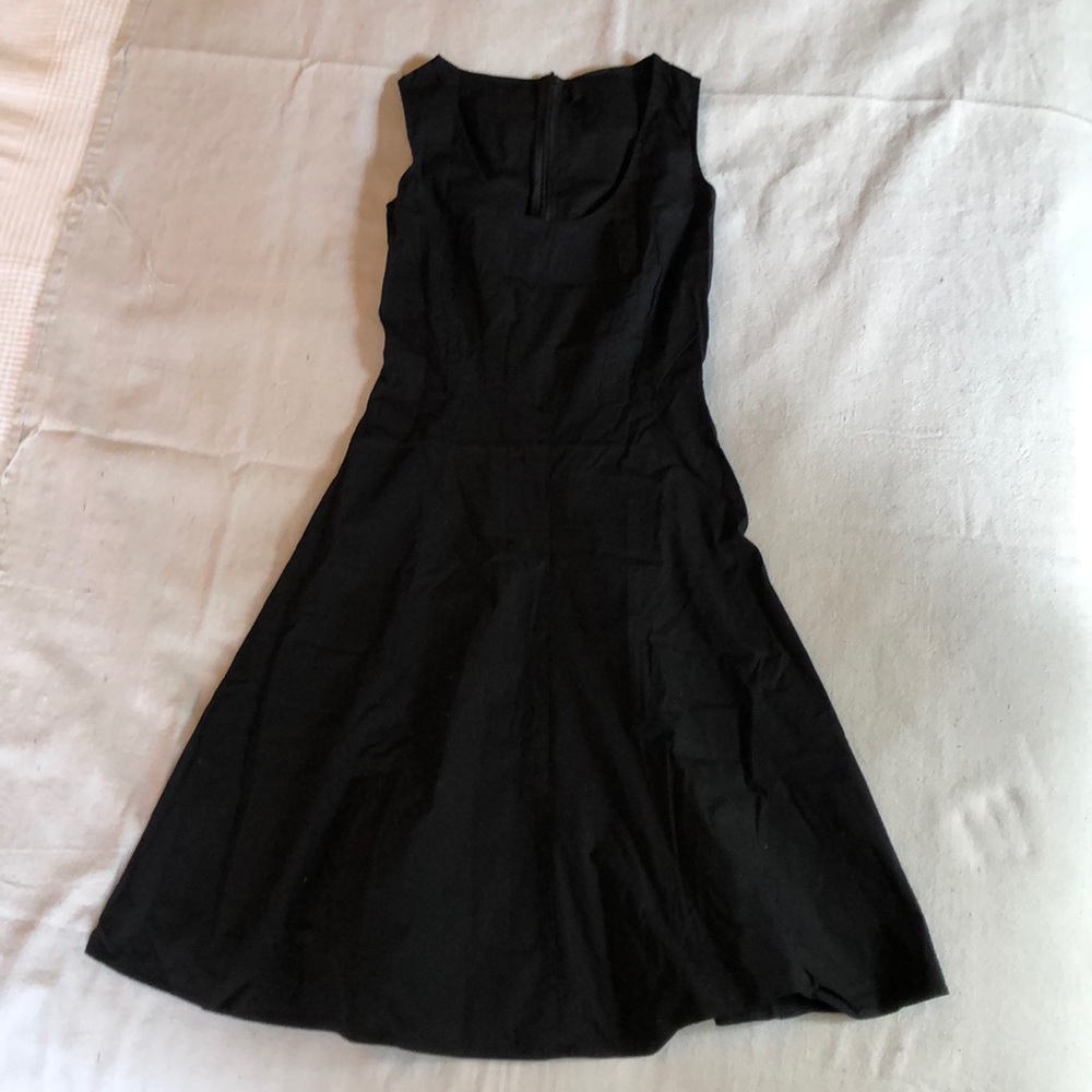Benetton black poplin dress